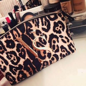 Victoria's Secret leopard Print Makeup Bag